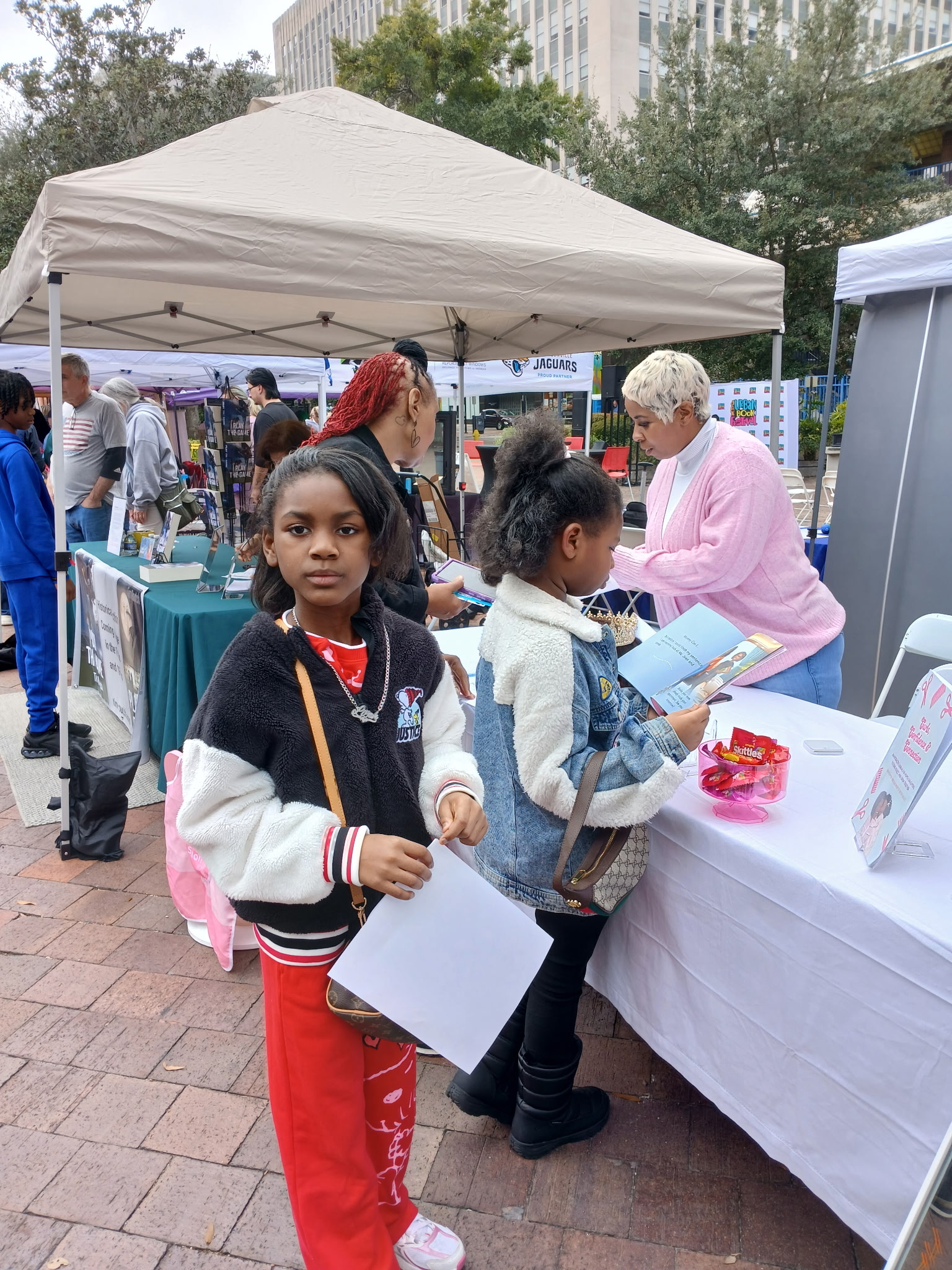 Book Fest author station and student engagement
