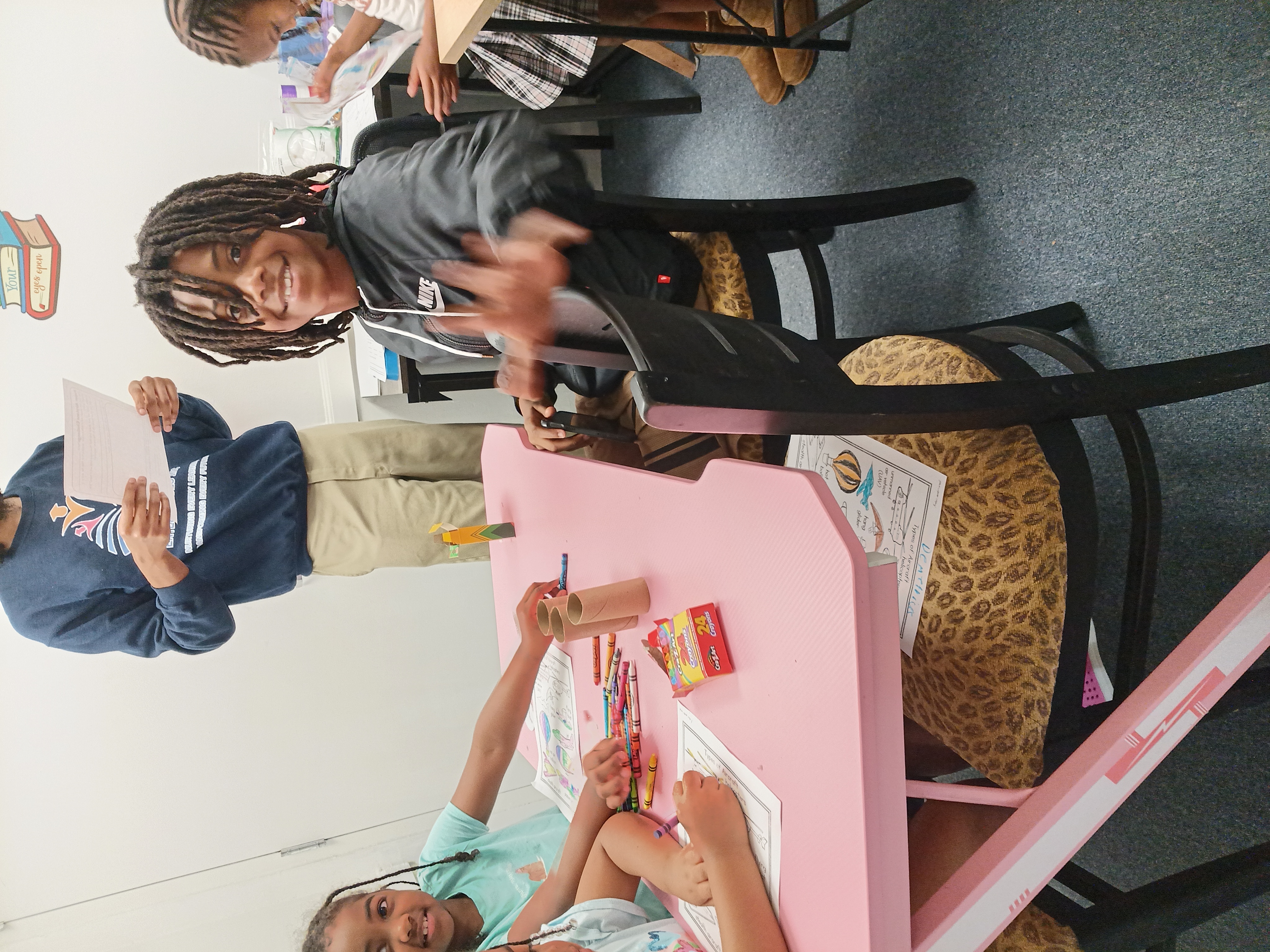 Students testing cargo flight designs